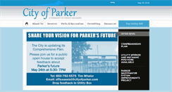 Desktop Screenshot of cityofparker.com